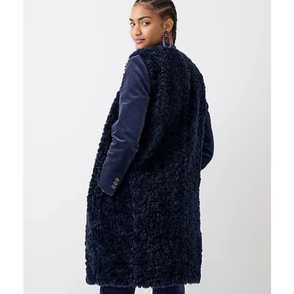 20. J.Crew Long vest in recycled sherpa